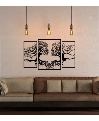 Quadro Decorativo Rosto Casal Vazado