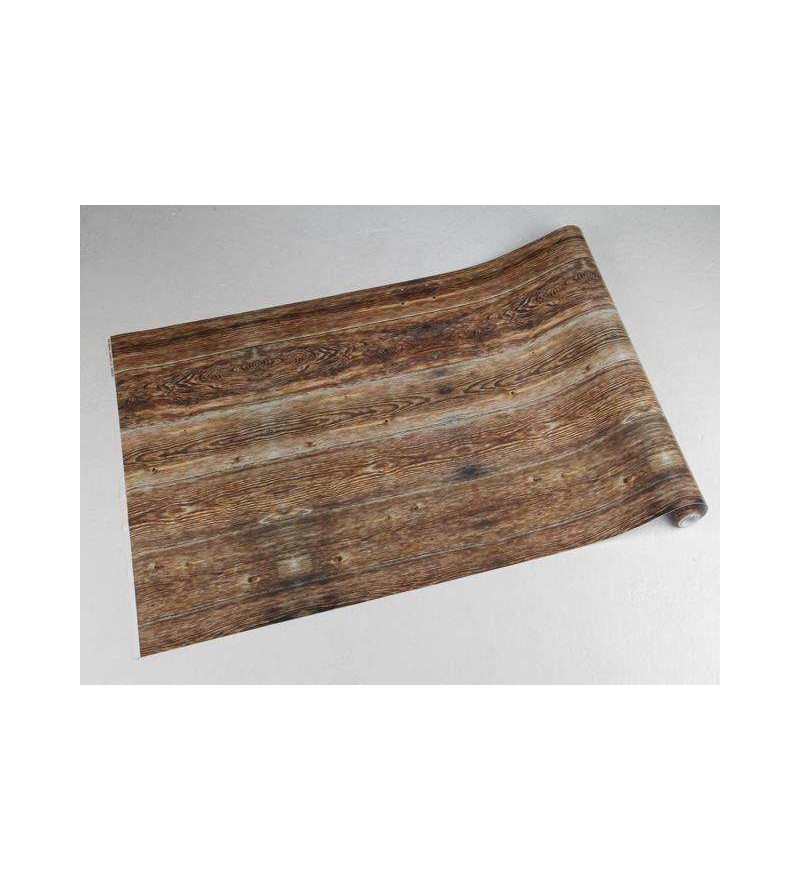 Papel de parede, estilo madeira rustica, com predominância de caramelo - Madeira 91