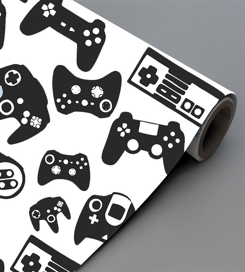 Papel de Parede Joystick Black