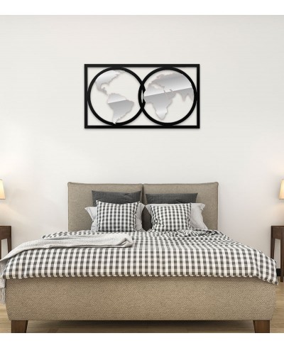 Espelho Mapa-Múndi Acrílico