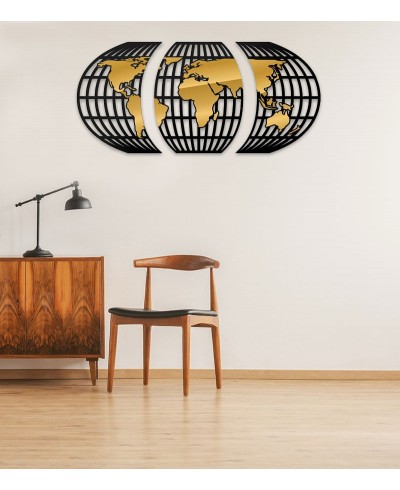 Espelho Mapa-Múndi Acrílico Oval