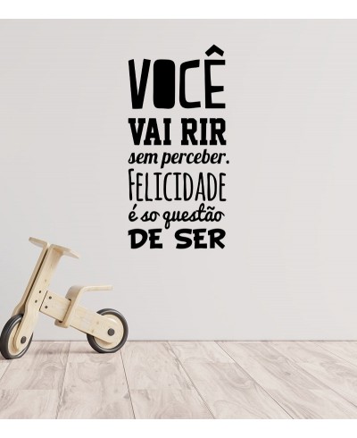 Adesivo autocolante "Você vai rir sem perceber"