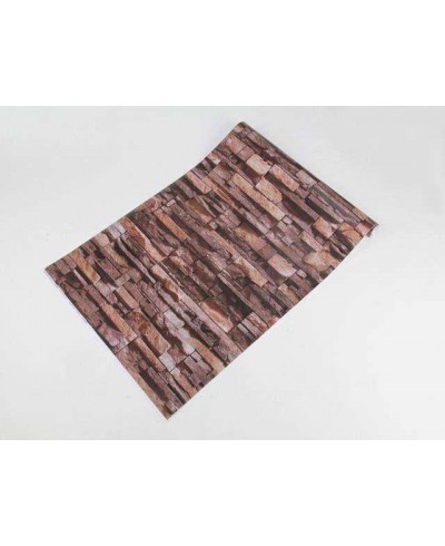 Papel de parede estilo pedras canjiquinhas em tons variados de marrom e bege - Textura 15