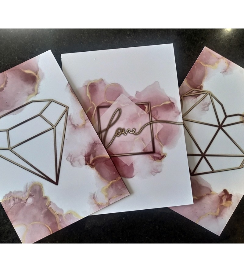 Kit Quadros Aramado Minimalista Love