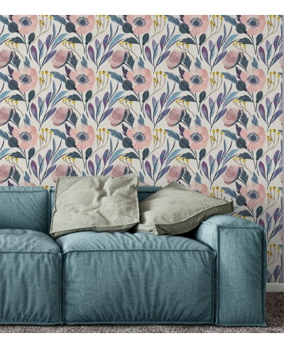 Papel De Parede Adesivo Flores da Primavera