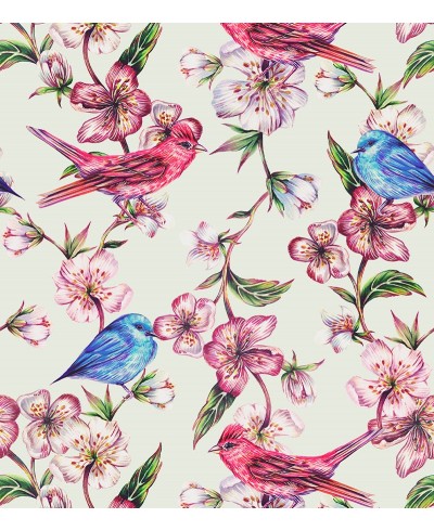 Papel De Parede Adesivo Pássaro Cardeal em Ramas