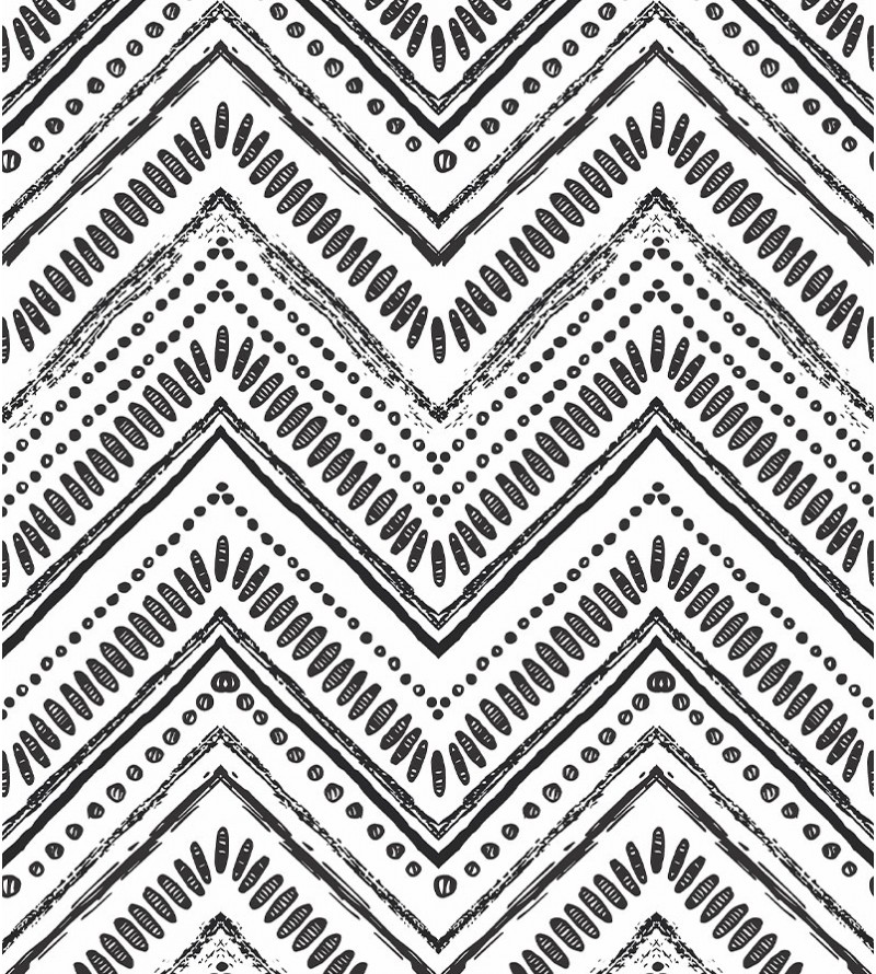 Papel De Parede Adesivo chevron étnico