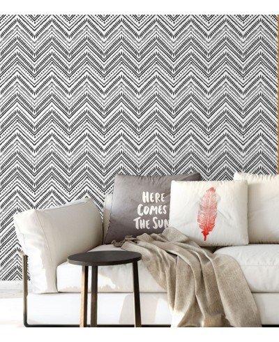 Papel De Parede Adesivo chevron étnico