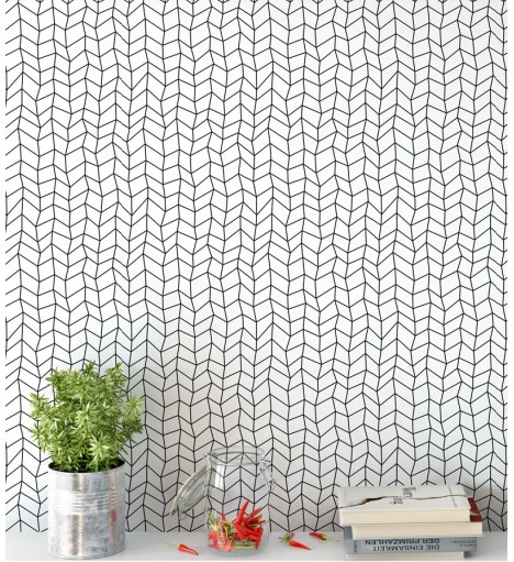 Papel De Parede Adesivo Minimalista Geométrico