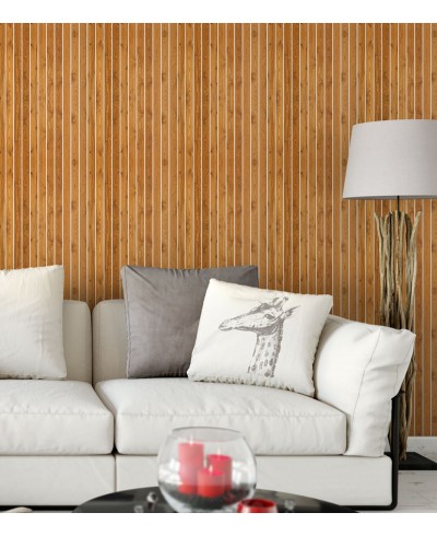 Papel De Parede Adesivo de Madeira Rústica