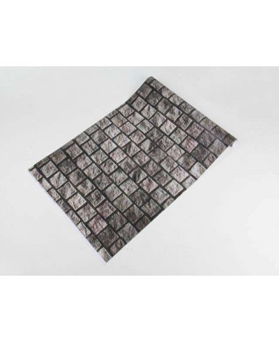 Papel de parede em tons cinza com detalhes creme - Textura 70