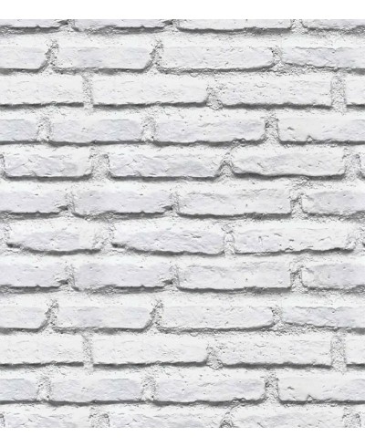 Papel De Parede Adesivo Tijolo Avista Branco