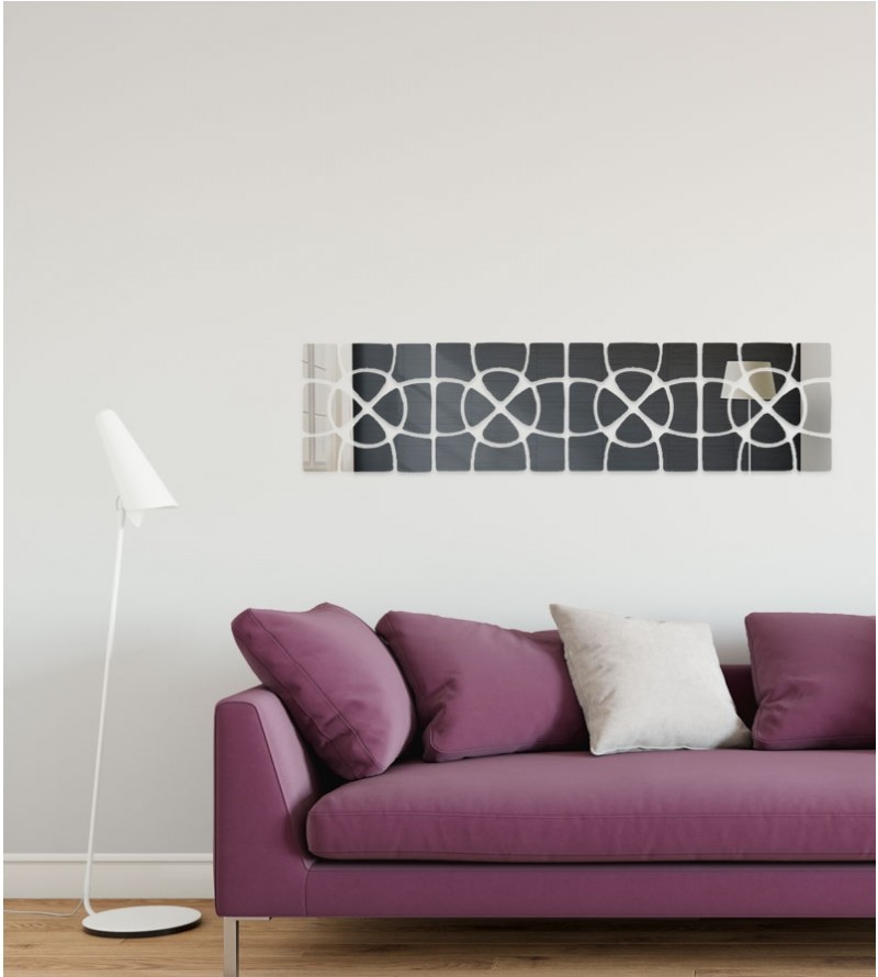 Espelho Decorativo Abstrato Acrílico Sala Quarto Grande