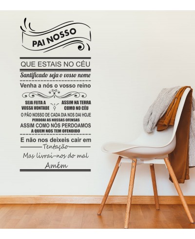 Adesivo autocolante Oração do Pai Nosso