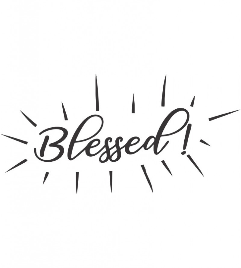 Adesivo autocolante "Blessed"