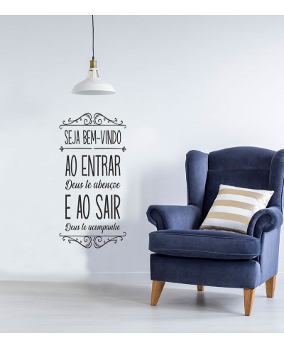 Adesivo autocolante "Seja Bem-vindo"