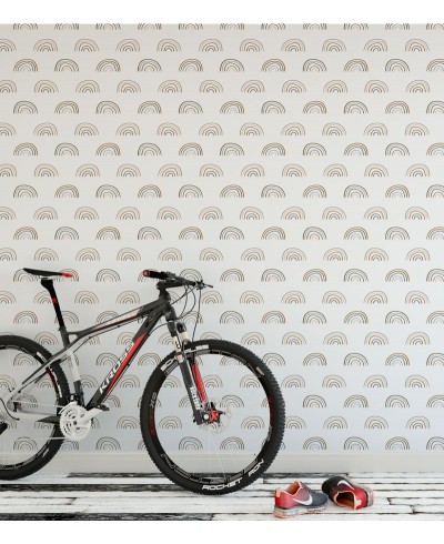 Papel De Parede Adesivo Arco-íris minimalista