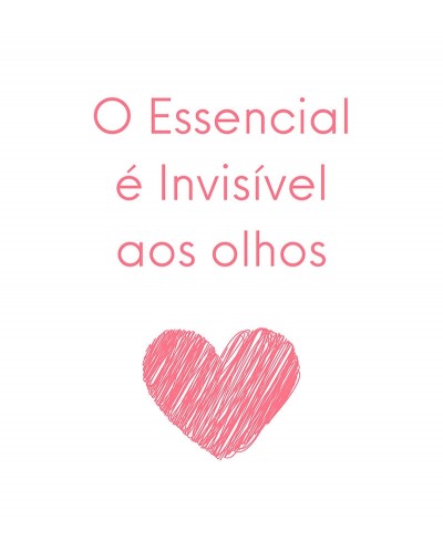 Pôster Escrito "O Essencial é invisível aos olhos"