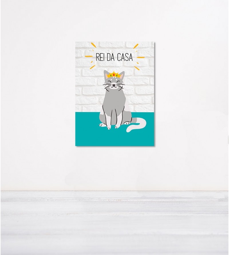 Pôster Escrito "Rei da Casa"