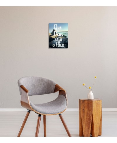 Pôster escrito "Que Deus seja o foco"