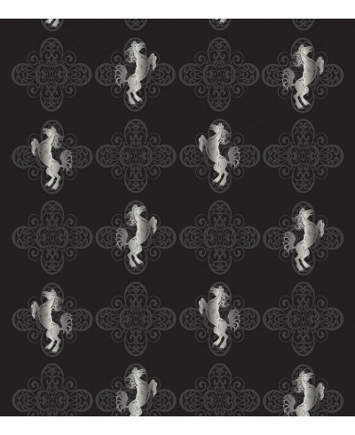 Papel De Parede Adesivo de cavalos pratas