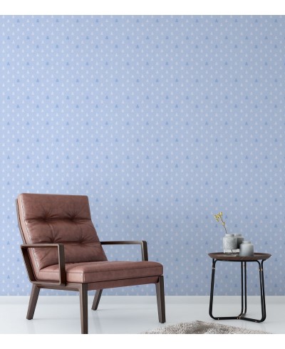 Papel De Parede Adesivo de ursinhos azuis