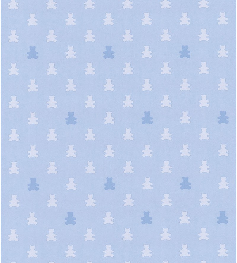 Papel De Parede Adesivo de ursinhos azuis