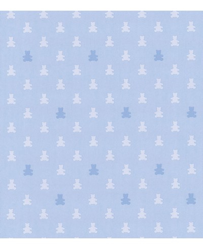 Papel De Parede Adesivo de ursinhos azuis