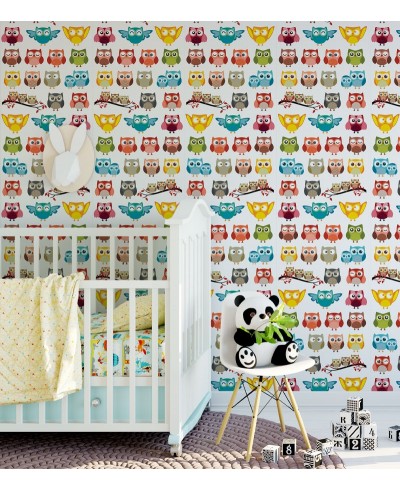 Papel De Parede Adesivo de Corujas