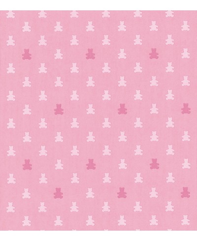 Papel De Parede Adesivo Ursinhos Rosas