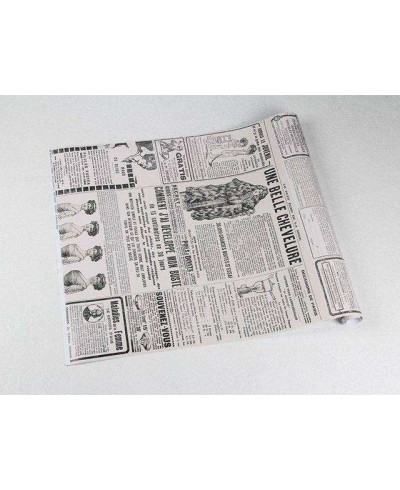 Papel de parede modelo jornal envelhecido, com escritas e desenhos pretos - Jornal 12