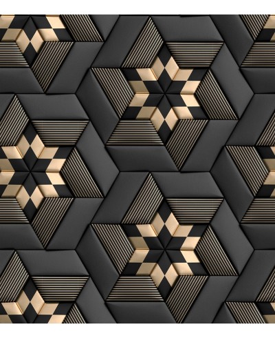 Papel De Parede Adesivo 3D em tons de cinza