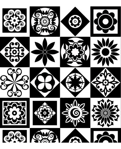 Azulejo Ladrilho Português Preto e Branco