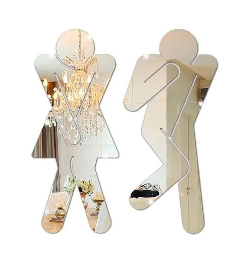 Espelho Para Decoração Para Porta Banheiro Bar...