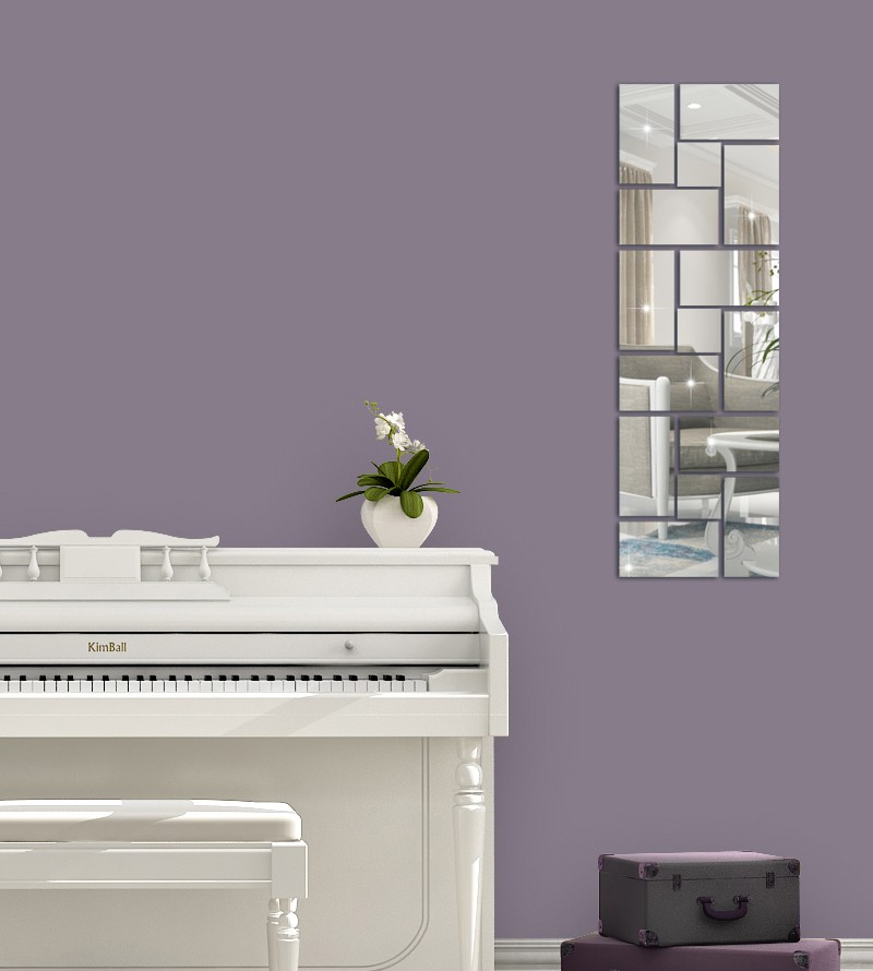 Espelho Decorativo Acrílico Quadrados e...