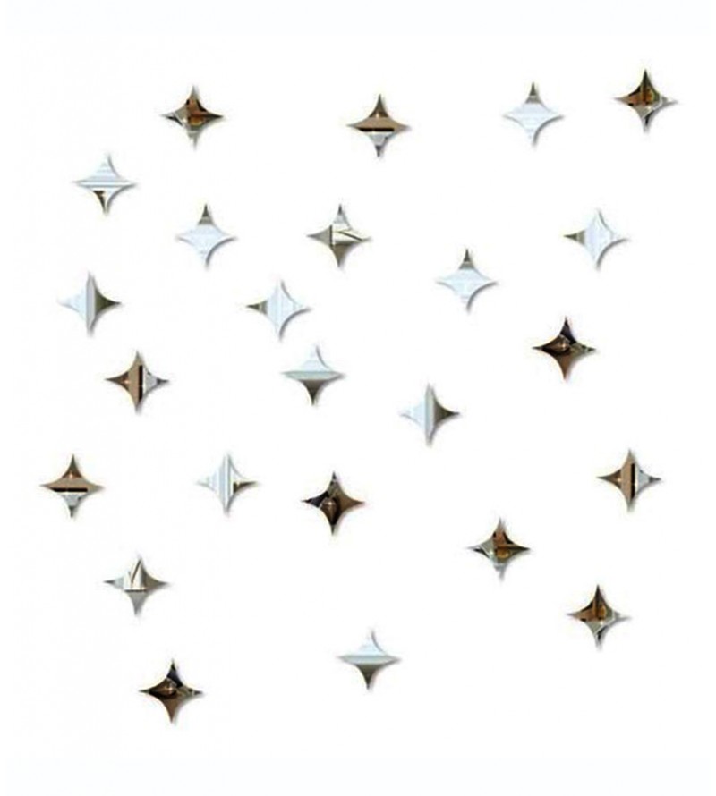 Conjunto 35 Estrelas Espelhadas Acrilico...