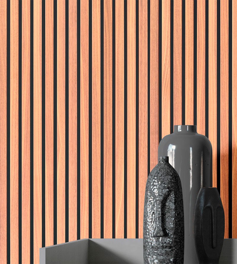 Papel de Parede Madeira Ripada