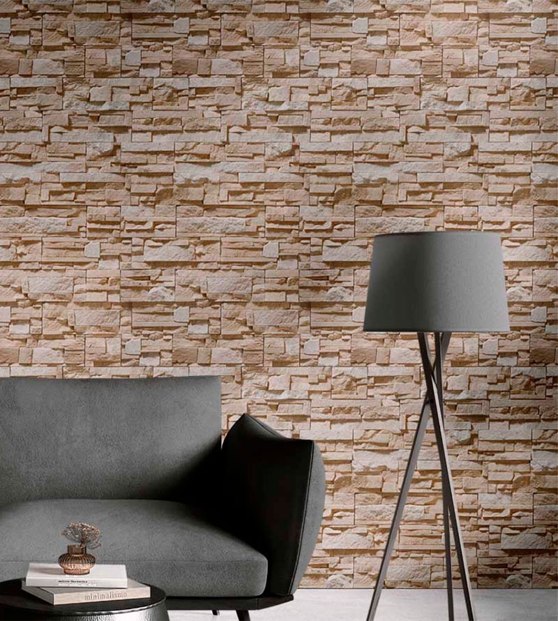 Papel de parede estilo pedras canjiquinha e...