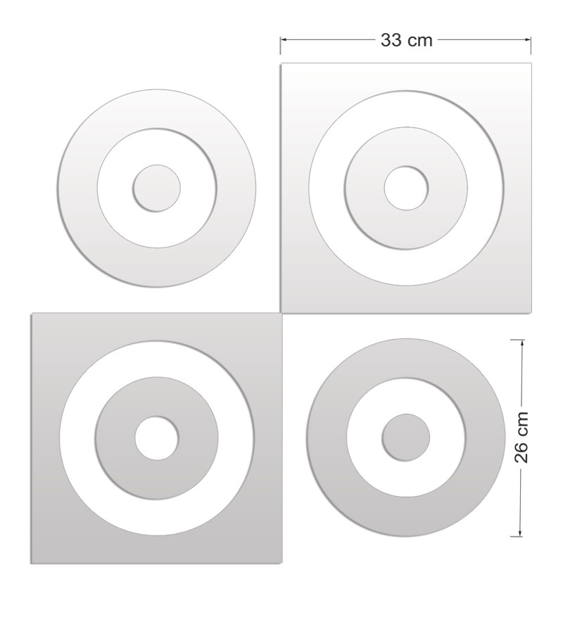 Espelho Decorativo Em Acrílico Quadrados E...
