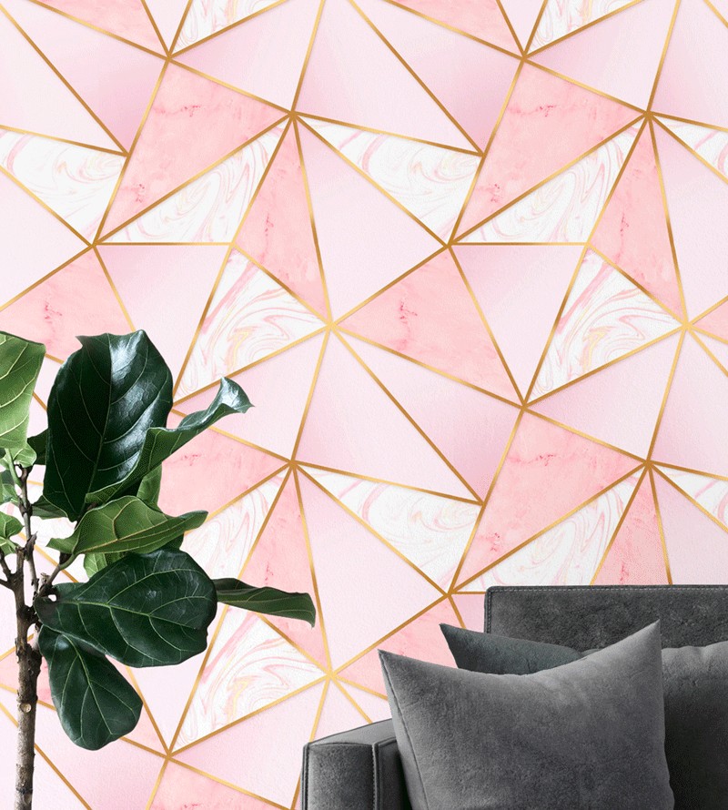 Papel de Parede Mármore Zara Rosa