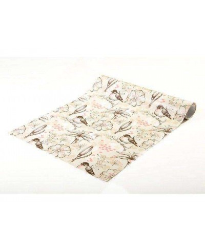 Papel de parede em tons marrom com detalhes em cinza e rosa - Retro 65