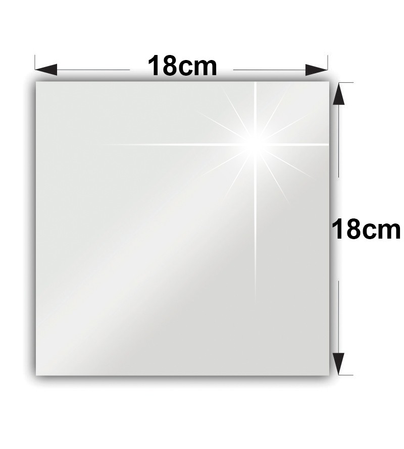 Espelho Unitário de Vidro 20mm Decorativo...