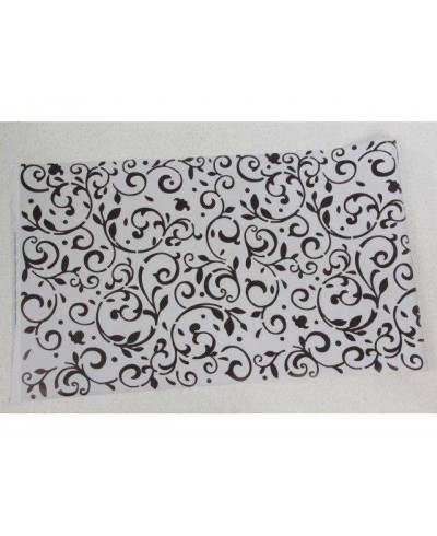 Papel de Parede Arabesco Ornamental nas cores preto e branco - Ornamental 01