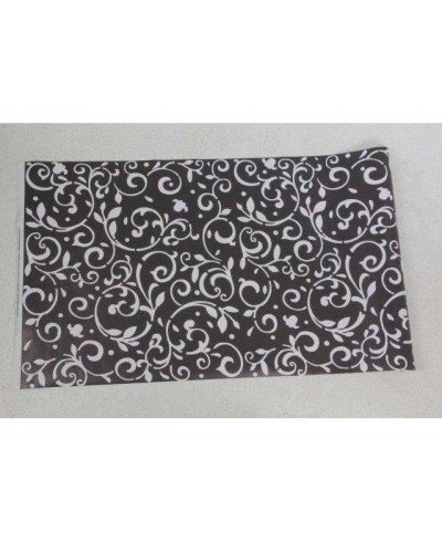 Papel de Parede Arabesco Ornamental nas cores preto e branco - Ornamental 02