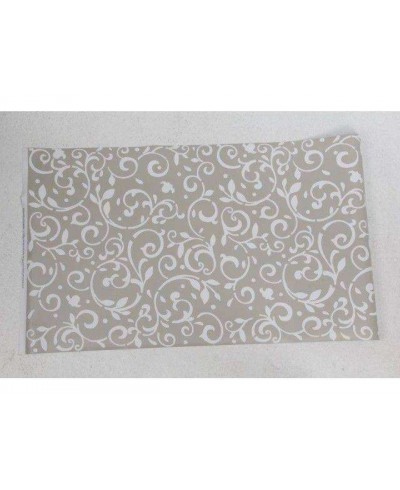 Papel de Parede Arabesco Ornamental nas cores Bege e branco - Ornamental 03