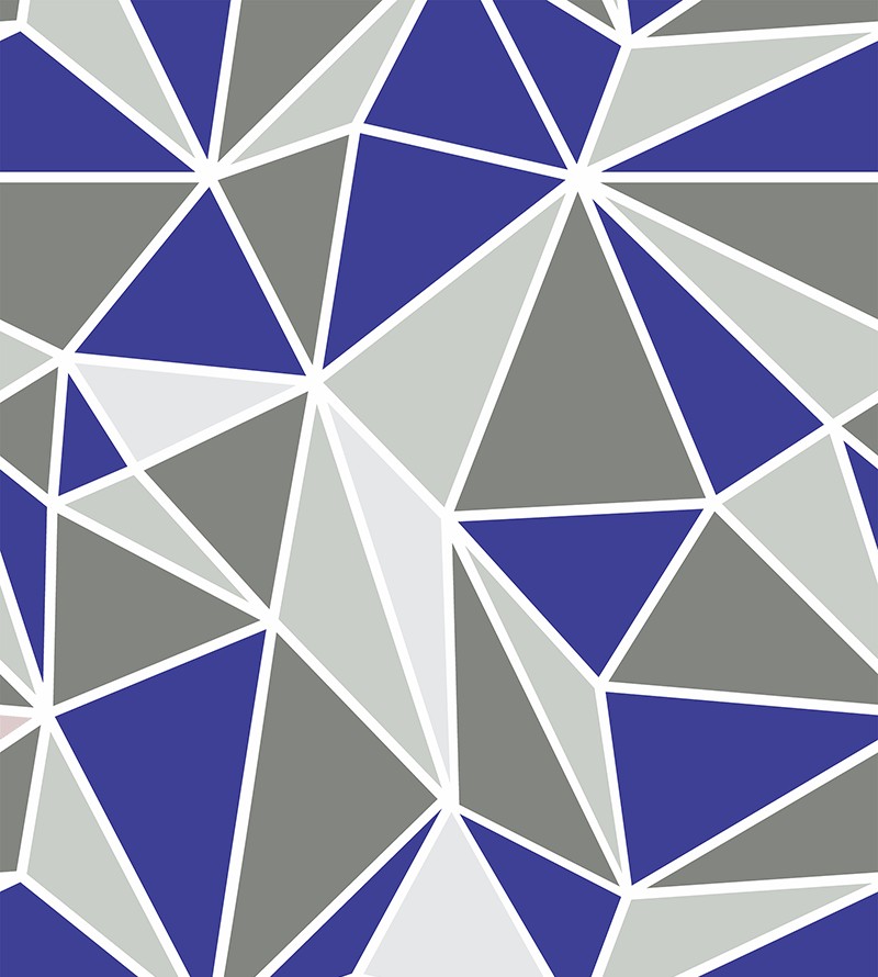 Papel de Parede Triângulos Colors Royal