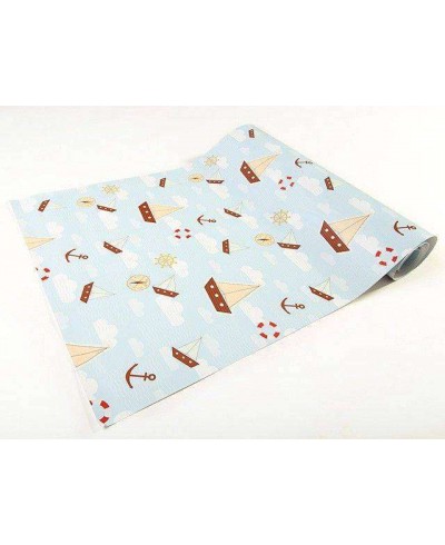 Papel de Parede Bebê Barquinhos Cartoon