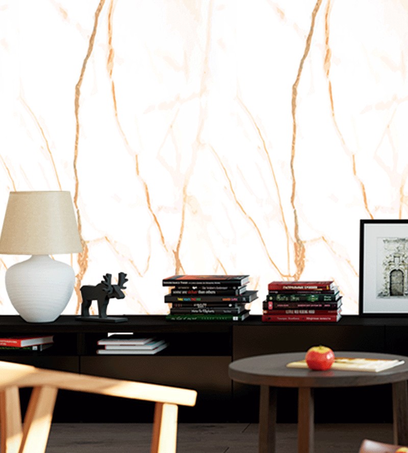 Papel de Parede Mármore Dourado