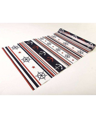 Papel de Parede Bebê Marinheiro Azul e Vermelho