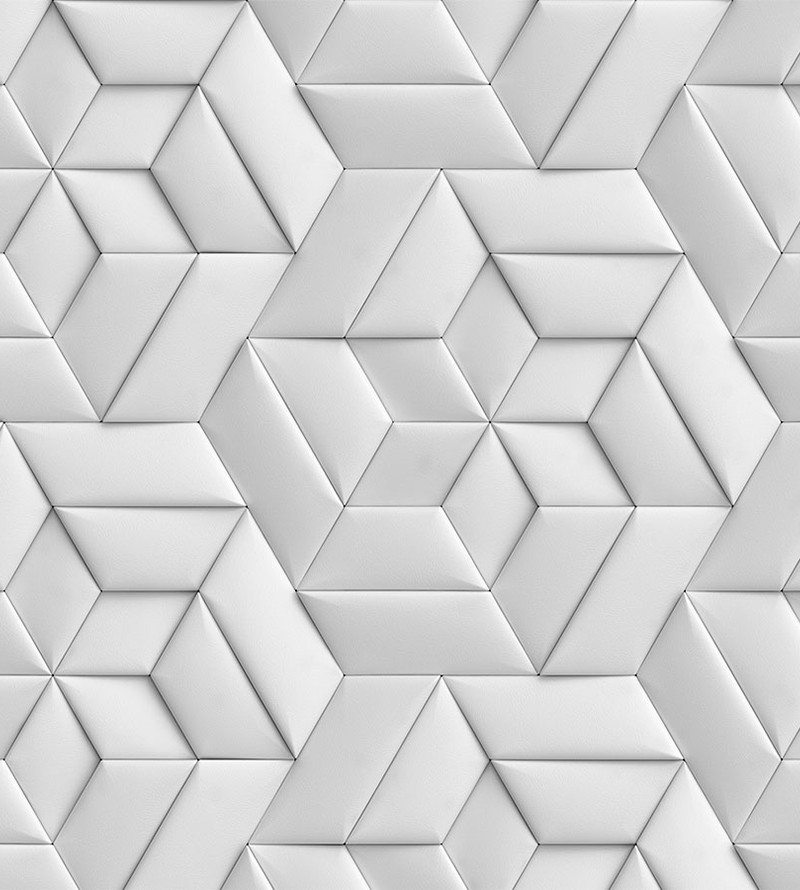 Papel De Parede 3D Cinza Geométrico